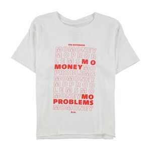 Merch Traffic Womens Mo-Money Graphic T-Shirt, White, XS, DM